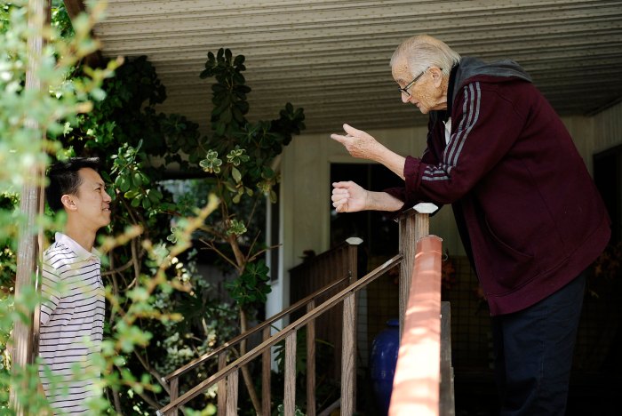 Checking in on elderly neighbors during heat waves
