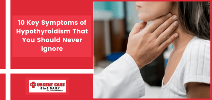 Can i go to urgent care for thyroid problems