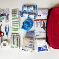 Assembling a first-aid kit with essential items for seniors in summer