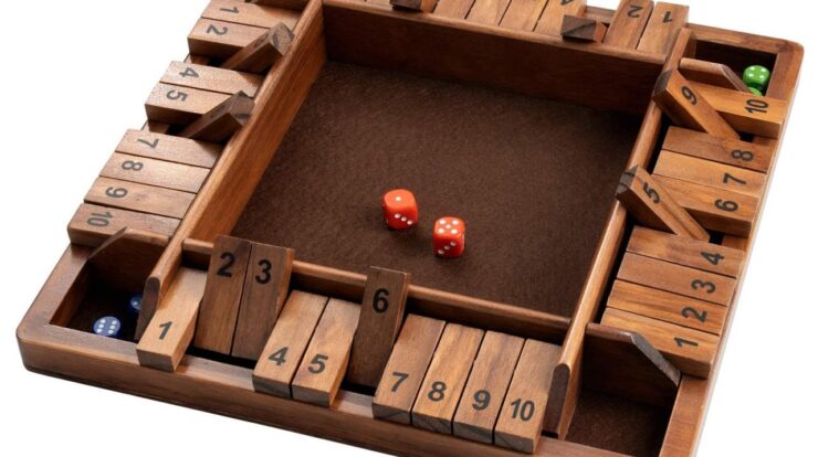 Extra large shut the box game