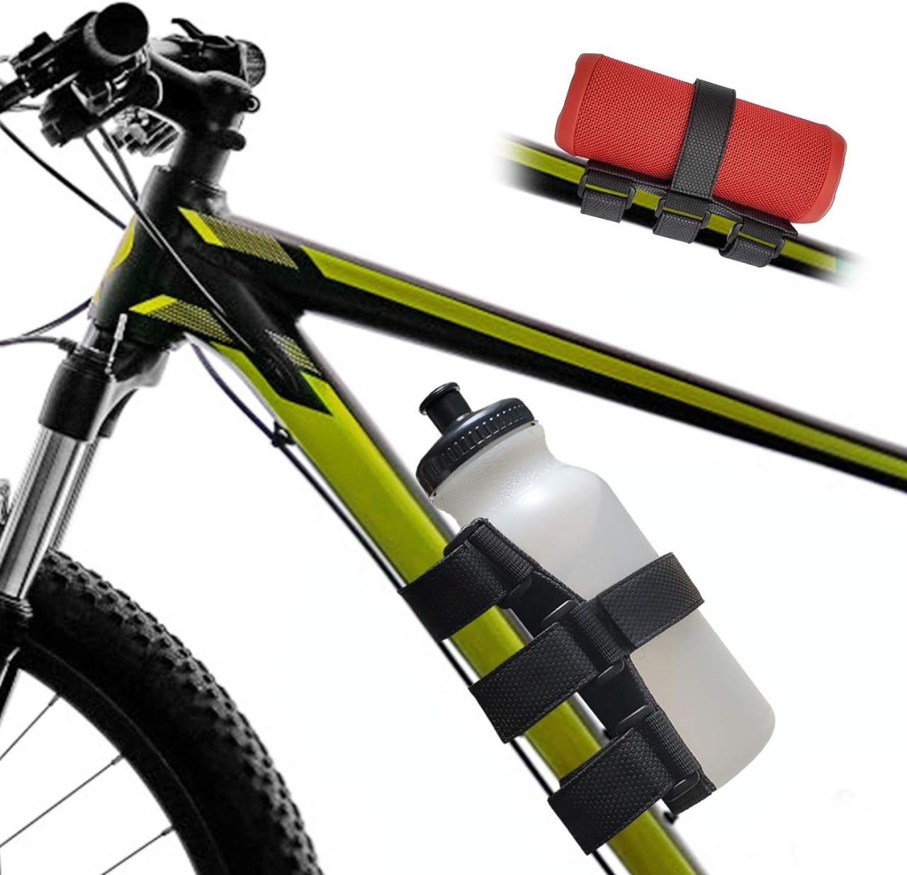 Bike water bottle holder with strap