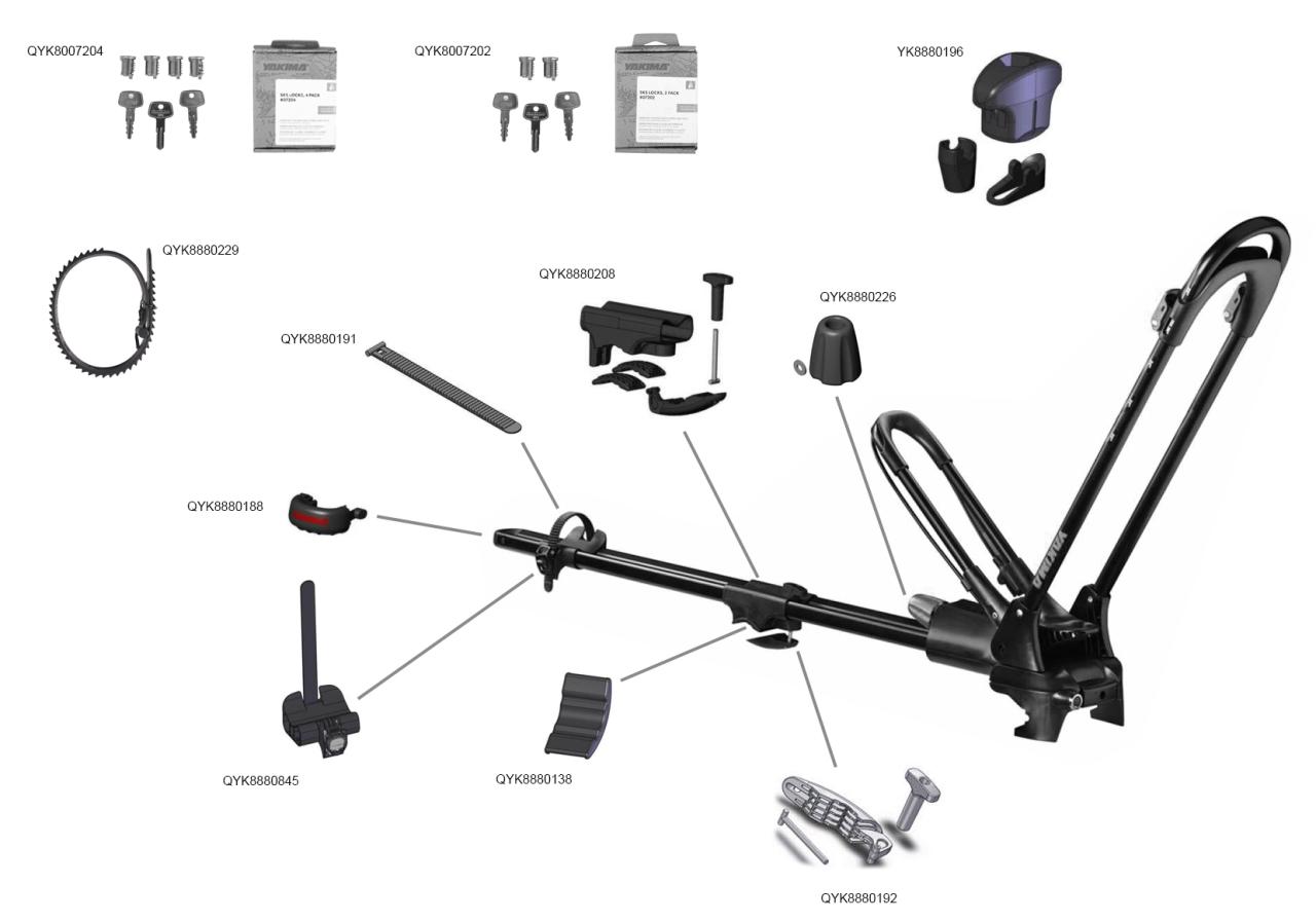 Yakima bike rack replacement parts