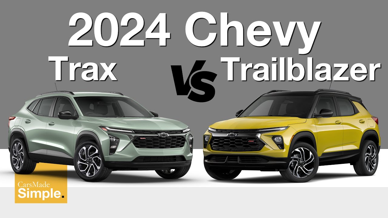 2024 chevrolet trax vs 2024 chevrolet trailblazer