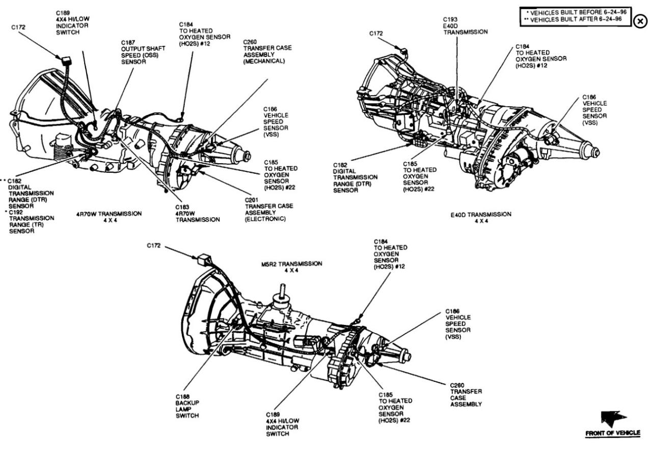 2013 ford f150 output speed sensor location